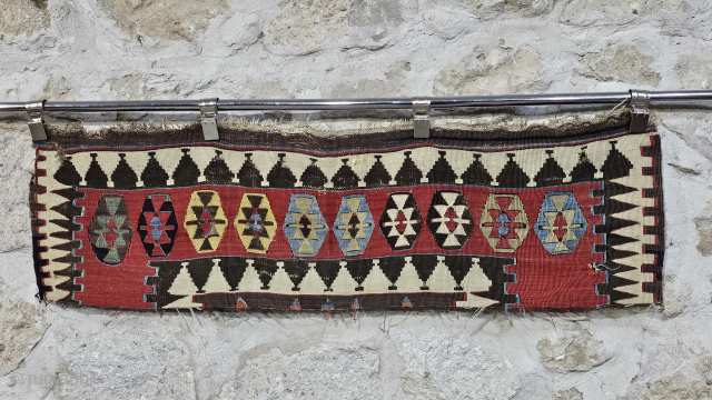 Central Anatolian Konya Kilim Fragment
Size:134x37 cm                           