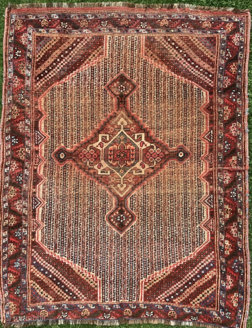 Small Khamseh rug, 160 x 126 cm , gently washed is looking for a new home.                 
