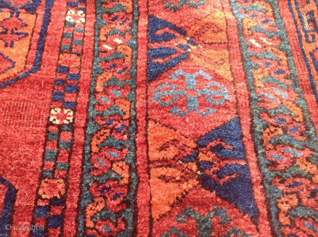 Thick piled old ersari main carpet 
Size is 7ft4 x 9 ft
Inquire for more photos
Low price                 