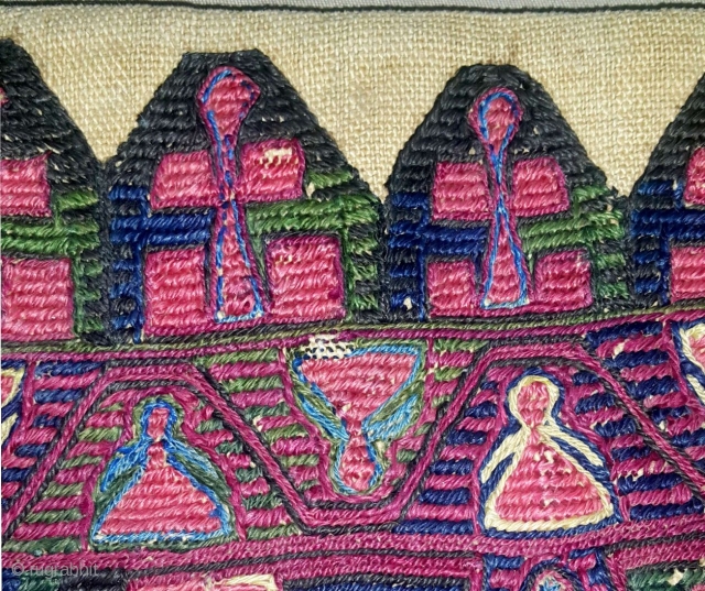 Greece (athens) embrodery bag  1850 cırca   24 x 17  cm                   