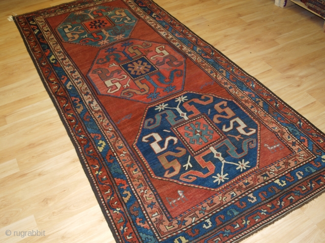 Antique Caucasian Karabagh cloud band Kazak rug. www.knightsantiques.co.uk Size: 8ft 8in x 3ft 11in (263 x 120cm). 

Circa 1880.

These rugs were woven by Armenian weavers in the Duchy of Khachen in the  ...