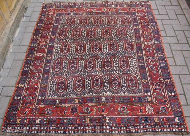 Good Khamseh rug with boteh design. www.knightsantiques.co.uk 
                         