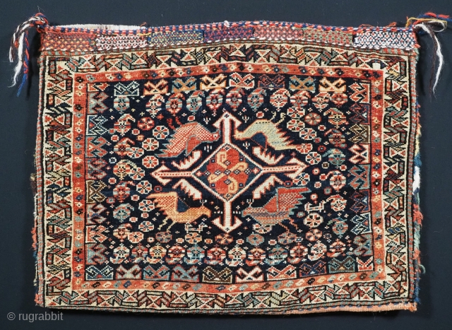 Very good Khamseh bag, complete with back. Please contact for more details and images.                   