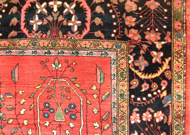 A good Sarouk Ferahan Dozar on high quality in near perfect condition. Circa 1890. 195 x 124cm                