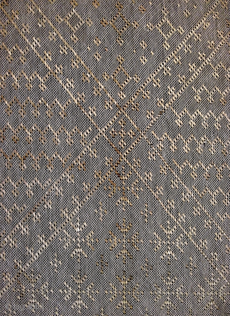 Pair of Asiyut Egyptian shawls, cotton and hammered metal, probably late 19th/early 20th C.                   