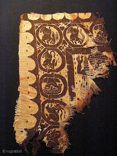 Coptic Fragment, fairly large, 10" x 14".                          