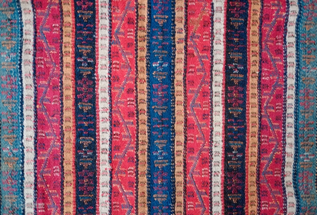 Sivas Gurun Shawl, Late 19th century.  Coarser weave but fantastic colors and in perfect condition.  87 x 180 cm            