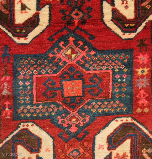 Sevan Armenian rug, dated to 1896. It also bears an Armenian inscription that may possibly be a place name but is as of yet undeciphered.  Great thick pile.  135 x  ...