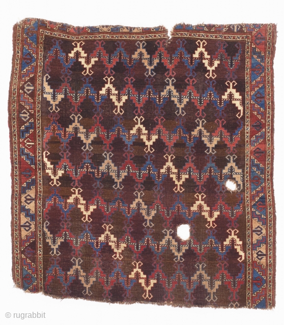 Plate 61 in book FROM THE PERIPHERY TO CENTER STAGE: RUGS OF THE KIRGHIZ AND NEARBY PEOPLES by David d'Heurle. Softcover, total of 79 color plates of these infrequently published carpets.   ...