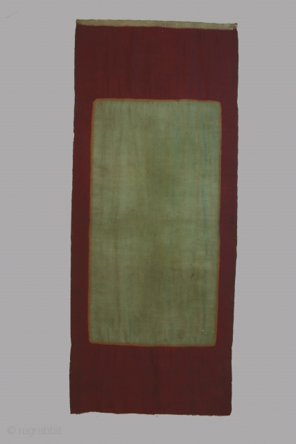 Woman's silk shawl, Palembang region, S. Sumatra, Indonesia, resist dye patterning, 34 x 83 inches, late 19th/early 20th cnetury. Small damages and repairs throuhout the shawl.       