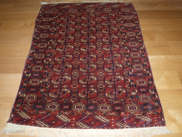 Tekke rug C1900, 164 x 120, Full pile, old repair                       