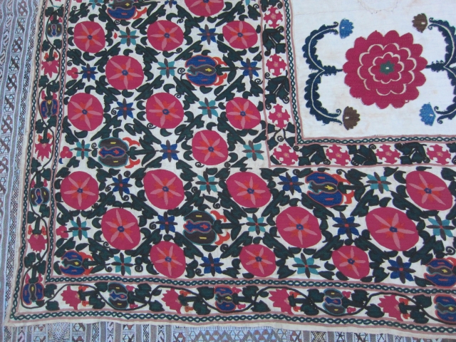 antique suzani size:248x158-cm / 97.6x62.2-inches Contact me for more ...