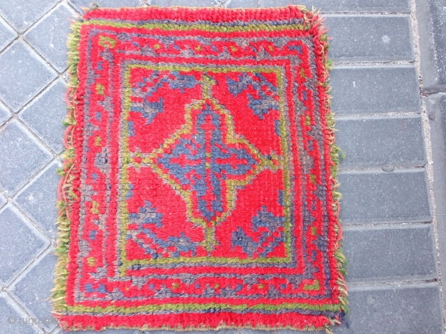 Small rug oushak turkey size:42x34-cm free shipping ask                         