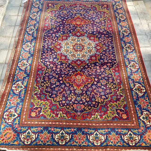 Antique Isfahan rug                              