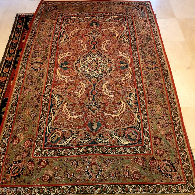 Antique magnificent Rasht emberoidery of Qajar period.

Size:220×137cm

P.O.R                          