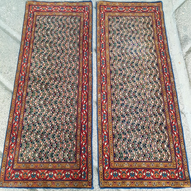 a pair of fine quality very good condition Qashqaee Mafrash face 

Circa 1920

size: 138x53cm

P.O.R                   