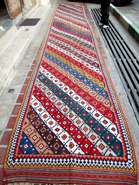 Nice Old Qashqaee kilim 

Size:820x130cm                            