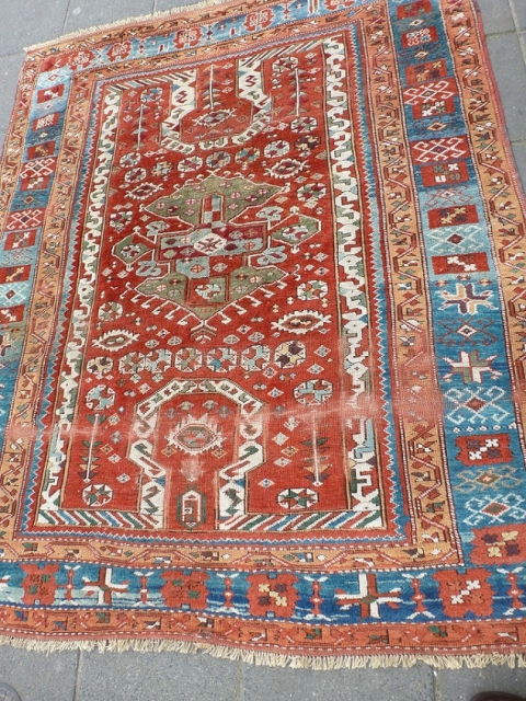 Turkish rug 205x163cm, beautiful colors                            