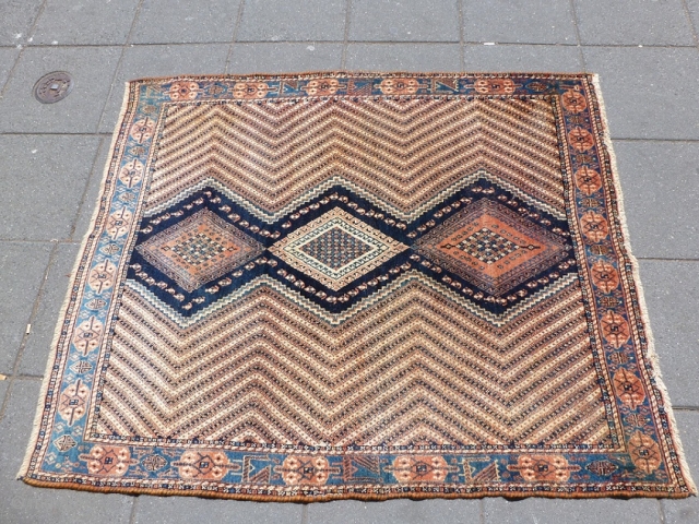 a fine Afshar(130x155cm),beautiful design, excellent condition                           