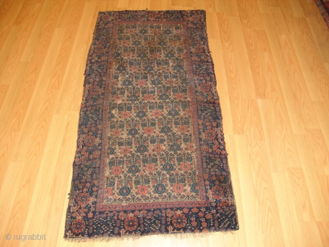 Antique North West Persian/ Azerbeycan Circa 1900. Size 91cm x 180cm
Real Collectable Piece but unfortunately very bad condition. Very dirty and needs good cleaning. Reduced in length. Cut & shut. But great  ...