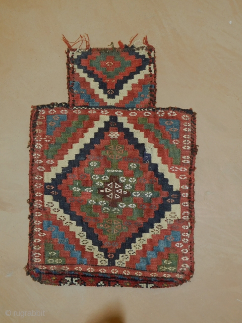 Persian Salt Bag 
circa 1890s-1910
wool and cotton 
overall in good shape as imaged 
15''x22''                   