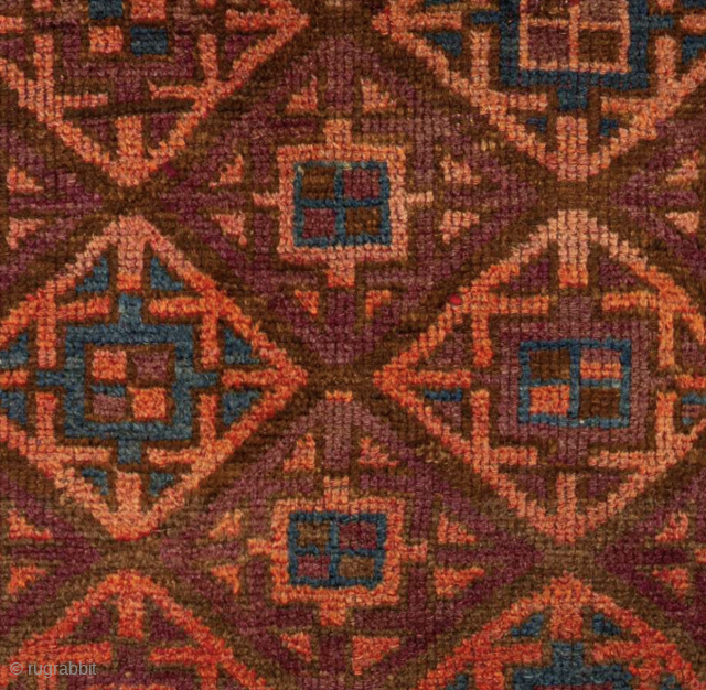 pretty, old, Kurdish Baluch  rug. Nice colours. Size: 191cm x 123cm                     