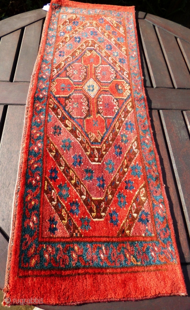 Beshir Torba Turkmenistan Wool on Wool. Late 19th Century, Excellent condition. Even full pile. No fading or repair. Size: 3ft 6 in X 1 ft 3 in		1.07 m X 0.37 m  