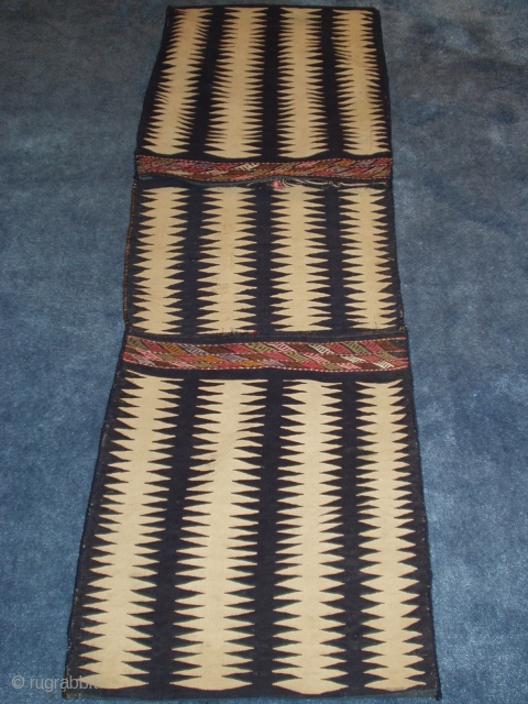 Azeri Flat Woven Bags  18" x 60"  ca.1900  very fine weave  (one small old repair on back)            