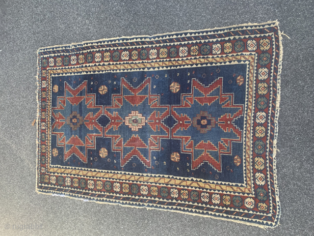 c.1900 PEREPEDIL RUG….approx 3.5 x 5….edges need bits of work….

Checks drawn on U.S. banks preferred…..

Thanks to RR for providing this site……Ed Briggs….. 207 967 3357 for any questions.
     