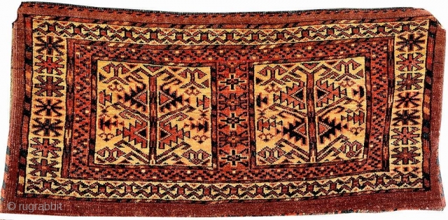 turkmen torba. 1880 ca. 
very good condition, complete.
for other images please ask also for the back                 