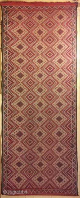 Kilim soumaq from Morocco, Khenifra. cm 490x185 ca.
Good combination of colours. Nice colours.
for other images please ask!                