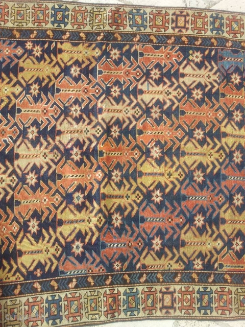 Shirvan fragment. wool on wool. low pile but very nice piece.
cm 150x100 1890 ca.


if you have some smartphone application you can get in touch with me also with
VIBER; KAKAOTALK; WHAT?S UP. so  ...