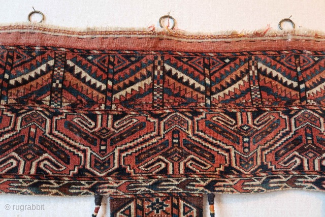 Turkman  Yomut "Smuckbehang " wool on wool .old/antique large. ( see last pic.)                   