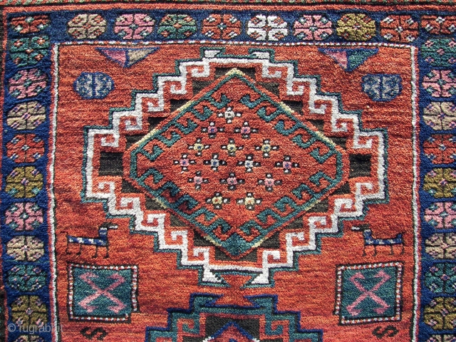 Kazak, ( North-Caucasian ? )  Wool on wool, good condition . Ca.290 cm. x 140 cm. Also a date on it. Concearning the date, I suppose it s maybe hijiri shamshi.  ...