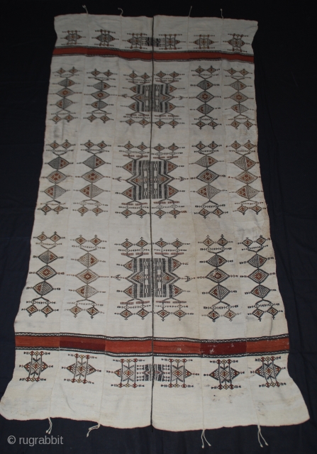 Old african Fulani blanket , 264cmX130cm , 20th century ,  some restorations , need to be wash.               