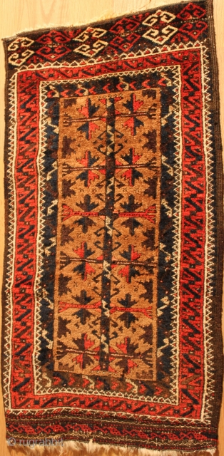 Baluch Balisth Good condition Clean and hand washed Camel wool ground siz 0.88cm x 0.48cm
                  