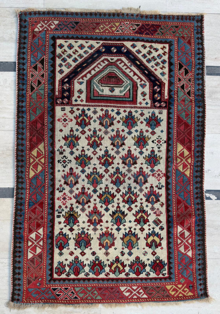 Prayer Shirvan Rug Circa 1870s, Size 92x140 cm. Please send me directly mail. 
emreaydin10@icloud.com
0090+ 544 374 10 98               