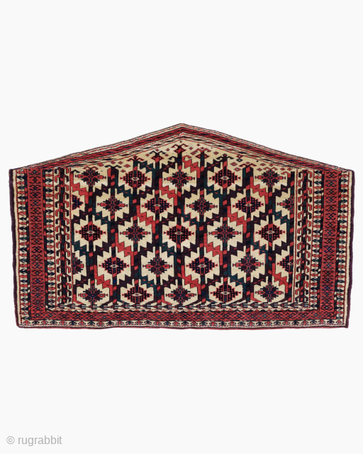 19th Century Eagle Group Turkmen Asmaly

An Asmalyk  is a textile trapping used in a Turkmen wedding procession. Asmalyks may be pile or embroidered, and are usually five-sided, but some are seven-sided.  ...