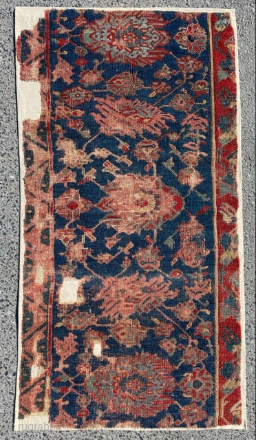 Late 16th Century Oushak Fragment size 59x110 cm                         