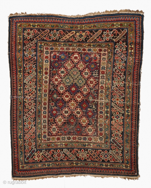 Middle of the 19th Century Caucasian Chi Chi Rug.  Size 122 x 148 cm. Please send me directly mail. emreaydin10@icloud.com            