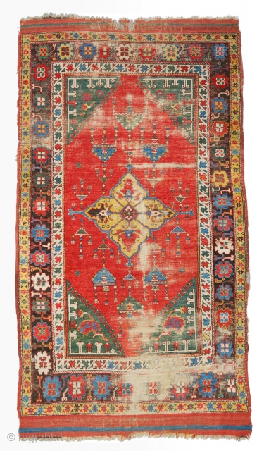 Late 18th Century Anatolian Dazkırı Rug Size 150 x 270 cm. Please Send me directly mail. emreaydin10@icloud.com                