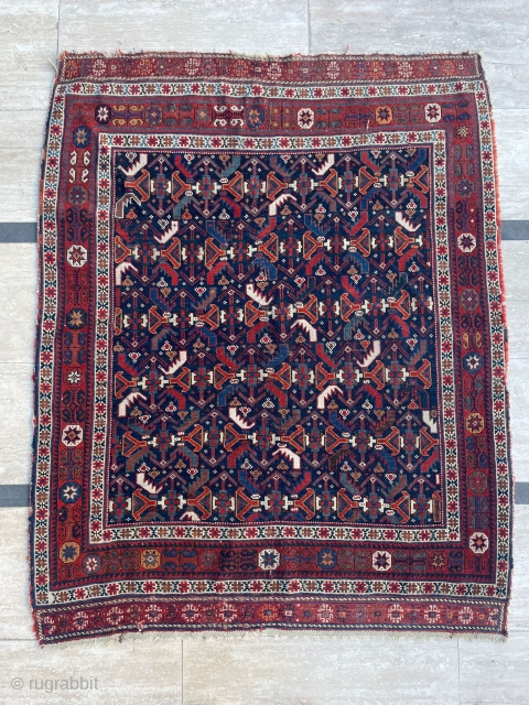 Late of the 19th Century Persian Avshar Rug. Size 110x135cm in good condotion. Please send me directly mail. emreaydin10@icloud.com              