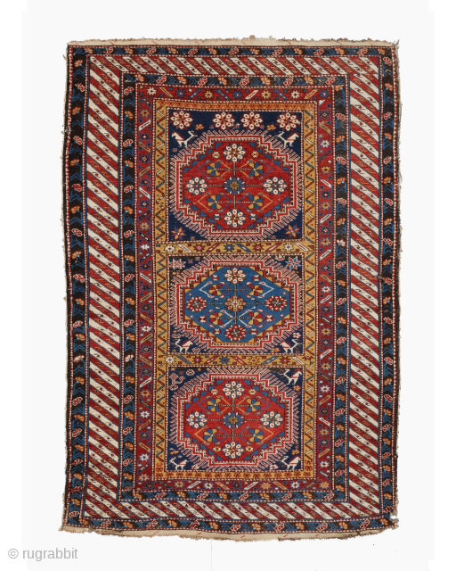 Late Of The 19th Century Caucasian Shirvan Rug

Size : 117 x 172 cm
please send me directly mail
emreaydin10@icloud.com                