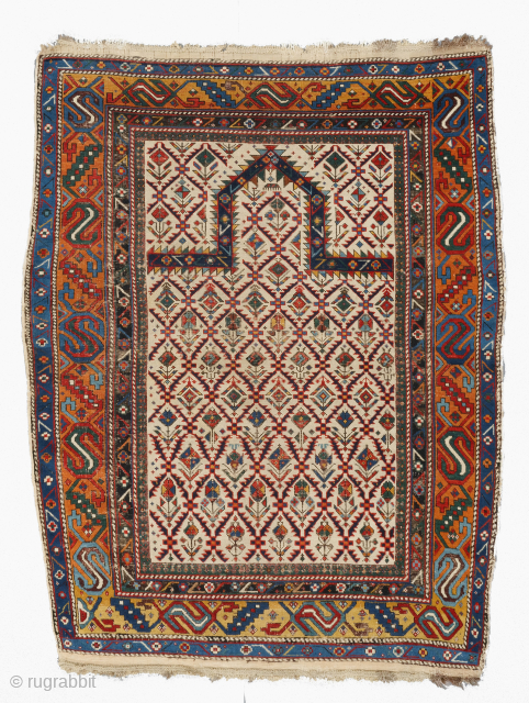 Late of the 19th Century Caucasian Prayer Shirvan Rug
Size : 130 x 167 cm
please send me directly mail.
emreaydin10@icloud.com               