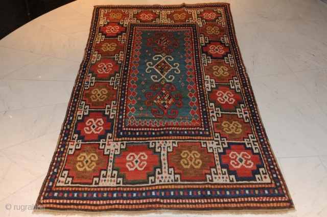 Moghan carpet, 19th century, extremely beautiful and very antique item, 
approx. 203 x 120 cm
Collector's piece!
Certificate!                 