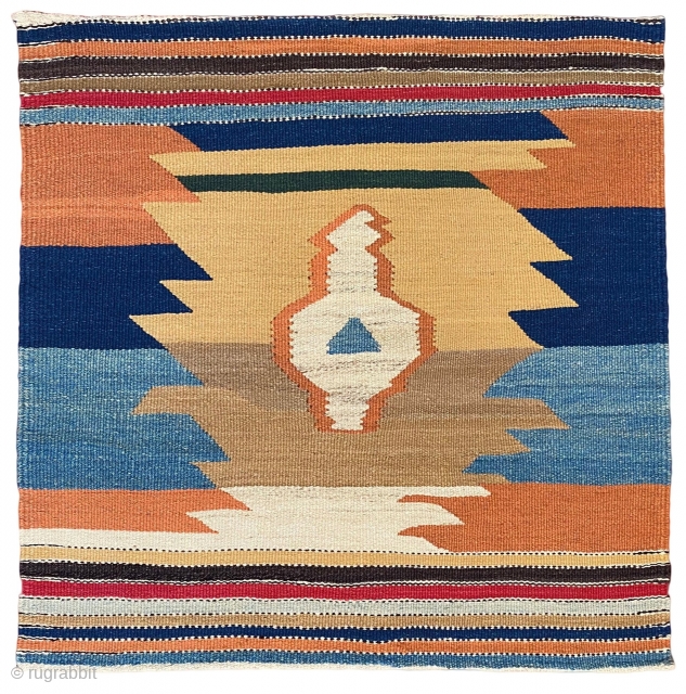 Persian Kamoo Sofre / Sofreh Kilim with unusually design. Dyed by naturel colors. 
101x102cm

Please contact me directly: 

goekay.sargin@yahoo.de               