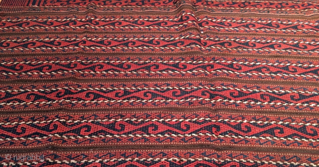 Antique Central Asian Uzbek Ghudgeri kilim 158 x 115 cm                       