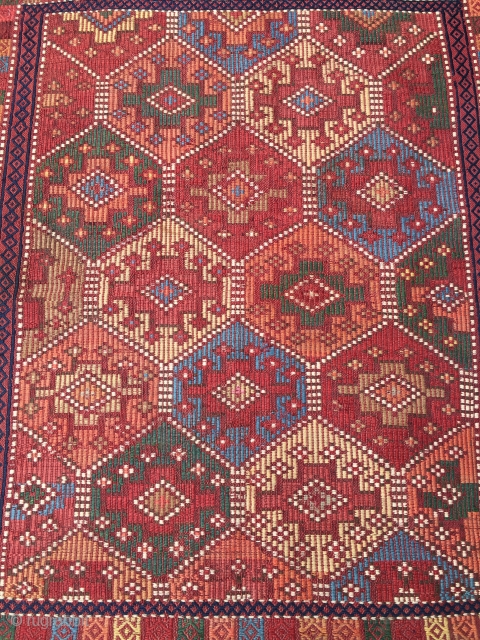 Caucasian 19th Century Verneh Chuwall (Sack) Size 98x88 cm                        