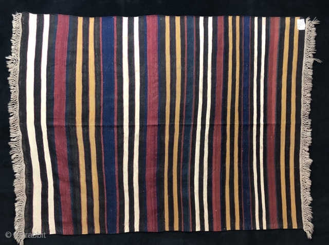 Caucasian Striped Kilim Size 145x194 cm / 4'8'' x 6'4''                       