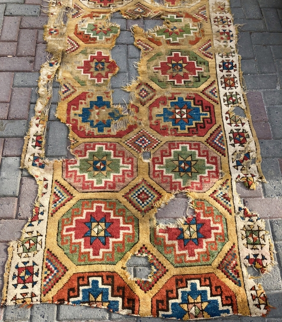 Anatolian fragment carpet 120 x 295 cm                          